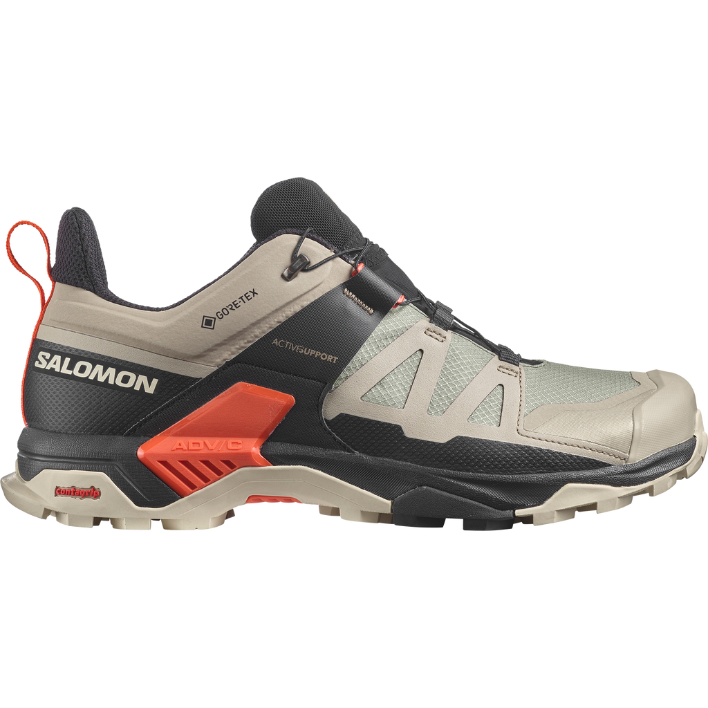 Salomon x Ultra 4 Mid GTX Women's, Quarry / Black / Legion Blue / 9