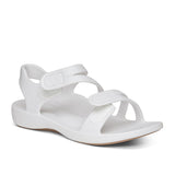 Aetrex Women's Jillian Sport Sandal White Matte